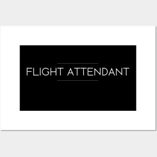 Flight Attendant Minimalist Design Posters and Art